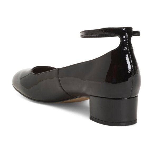 MARC FISHER LTD Patent Leather Parri Ankle Wrap Block Heels - Picture 2 of 3